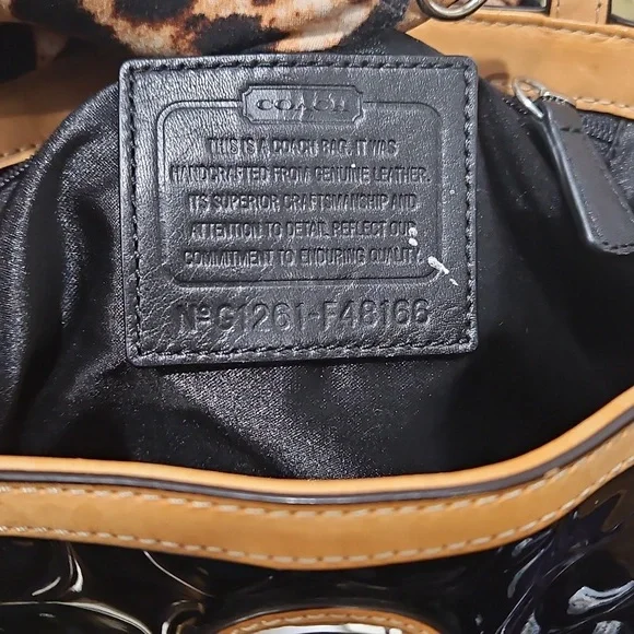 Coach Black and Tan Tote Bag - Picture 13 of 16